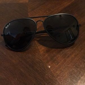 Polarized Ray Ban matte lifeforce tech sunglasses